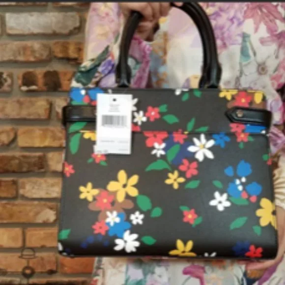 Kate Spade Staci Medium Satchel and Floral Wallet SET - NWT